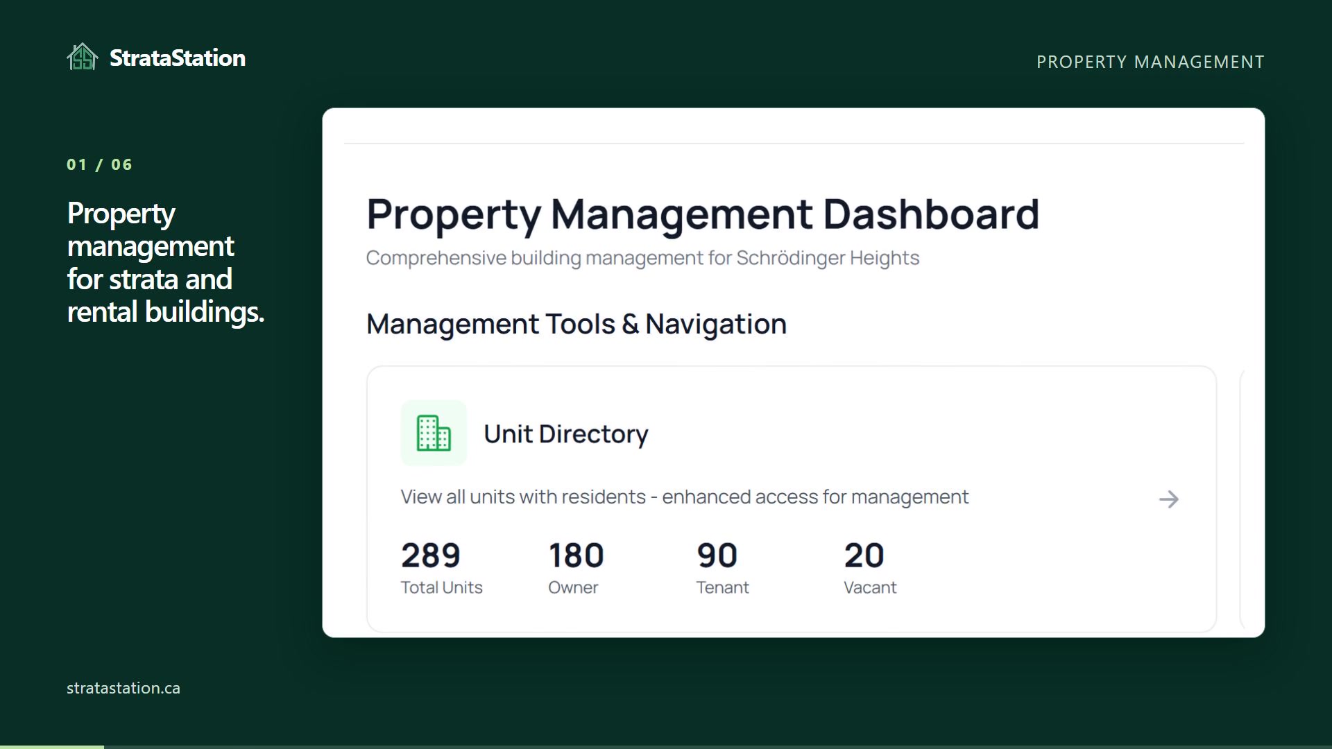 StrataStation property management overview