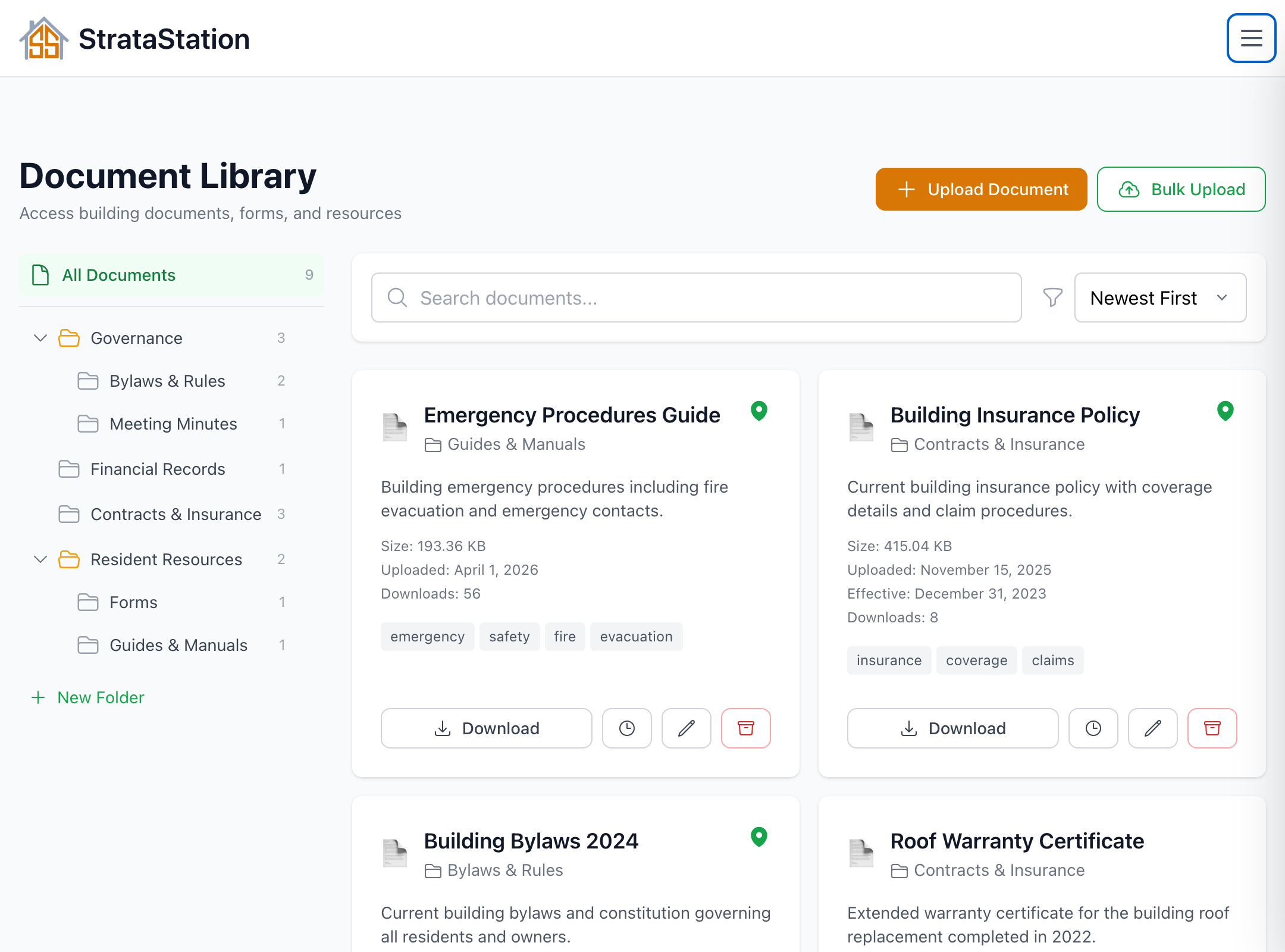 Gestion et génération de documents — StrataStation screenshot