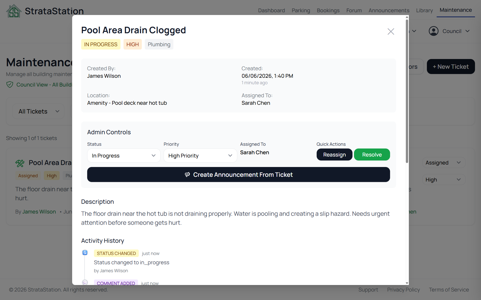 Mettez fin au chaos de la communication d'entretien. — StrataStation screenshot
